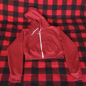 American Apparel Fleece Cropped Hoodie